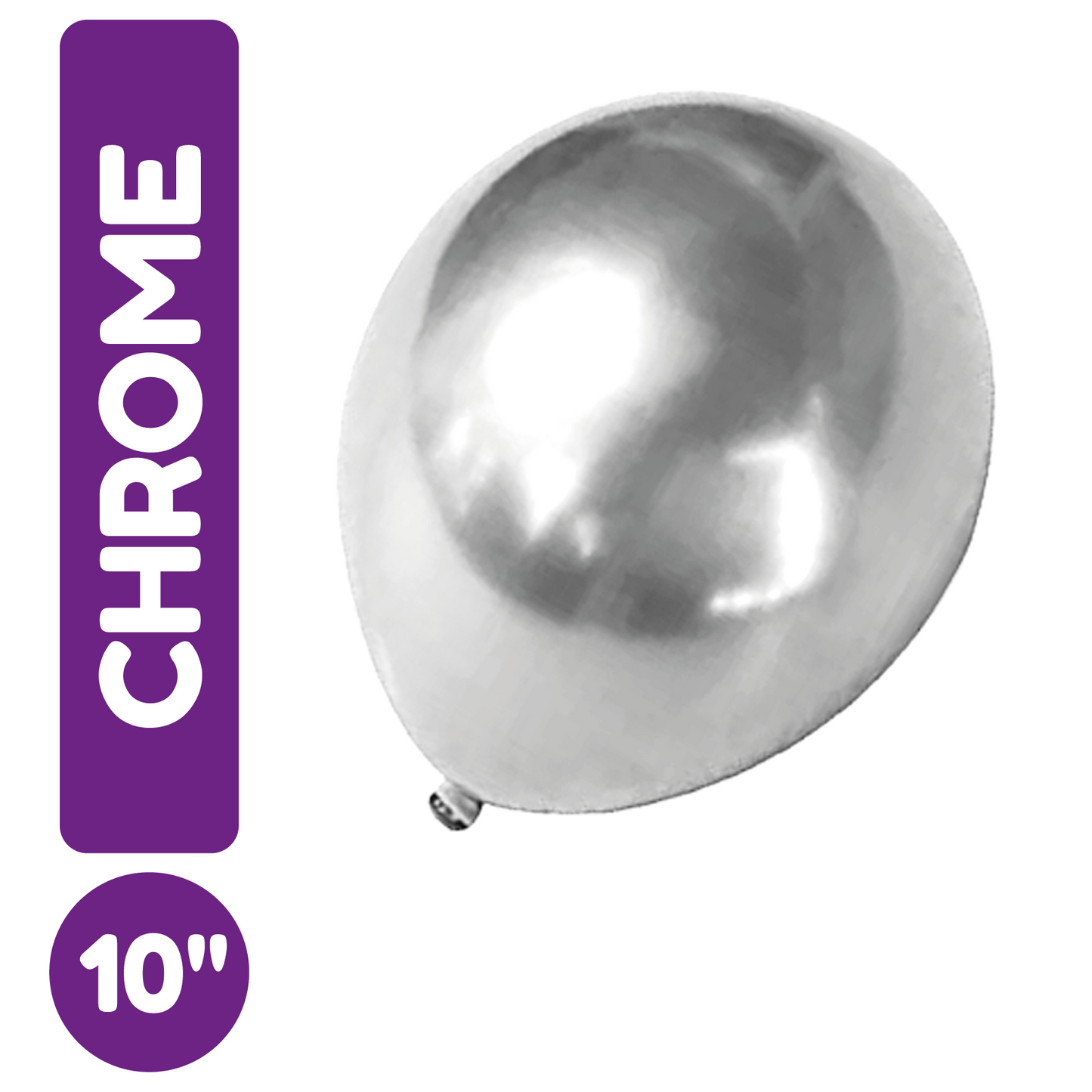 10" Chrome Plata