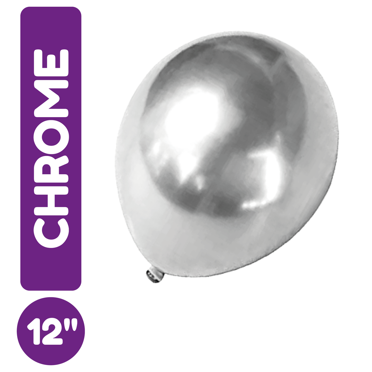 12" Chrome Plata